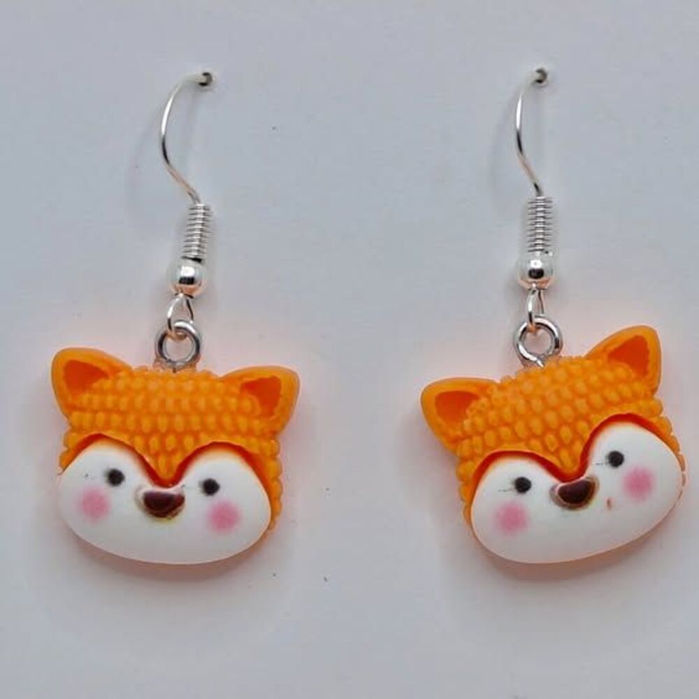 Cute Fox Earrings-Clip-ons